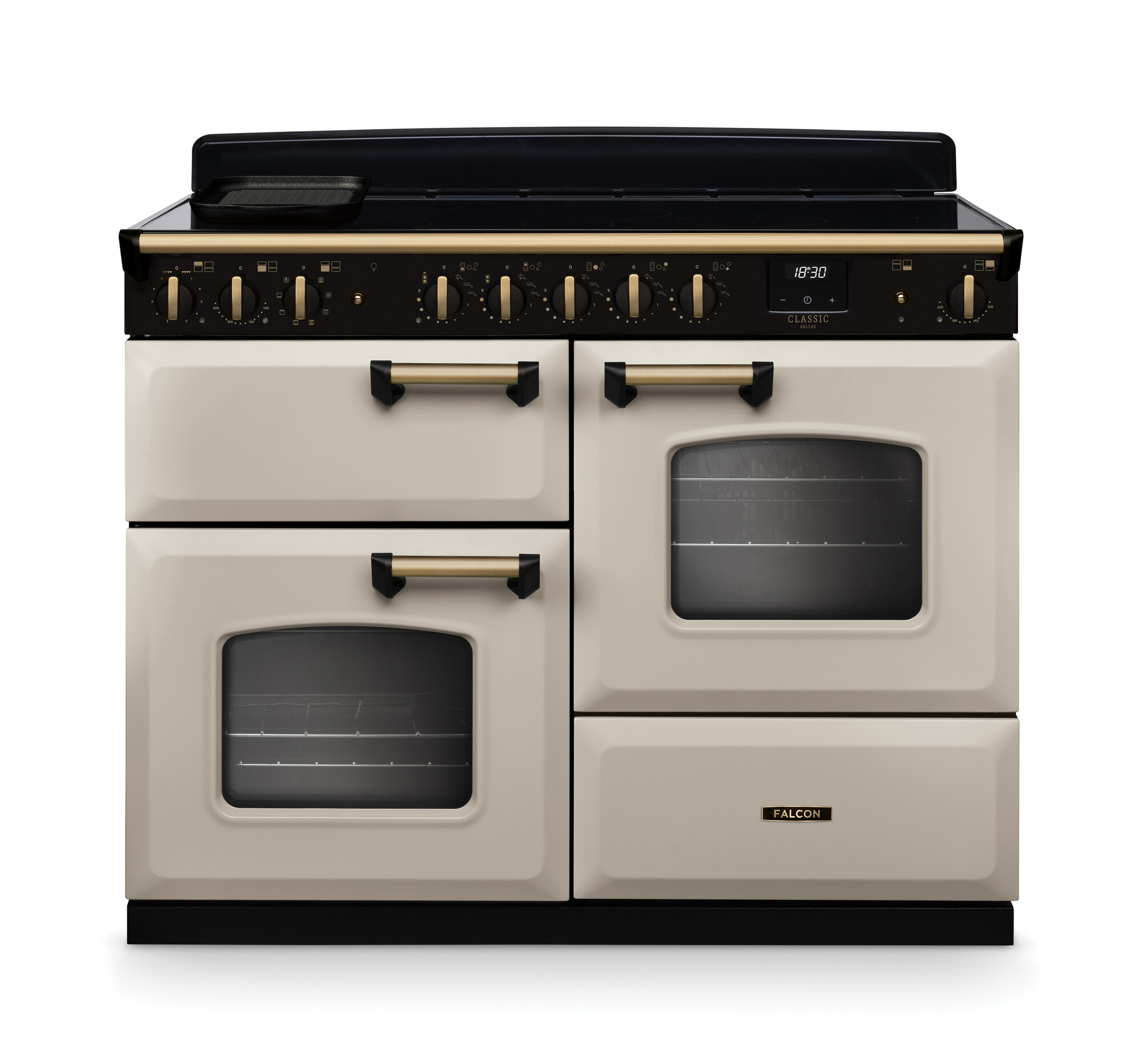 Falcon Retro-Standherd in Creme mit mehreren Backöfen